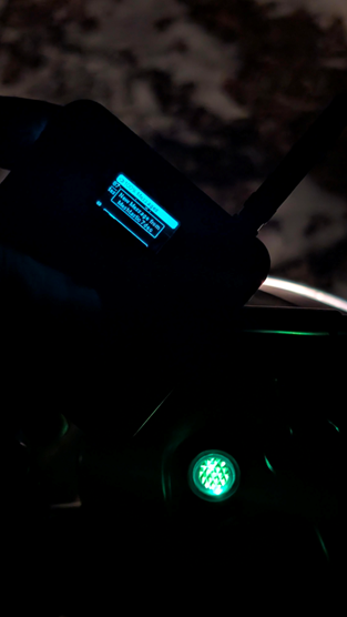 This was the first true test of the mesh network. Out here im roughly 200 yards away from the other communicator in dense brush.